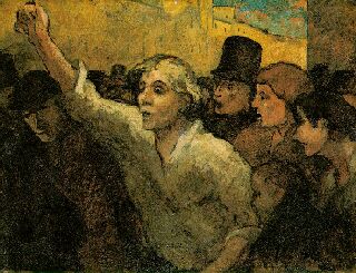 The Uprising by Honore Daumier